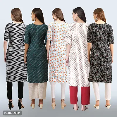 Women Stylish Crepe Printed Staright Kurta-thumb2