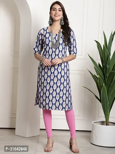 Stylish Multicoloured Crepe Kurta For Women Pack of 5-thumb4