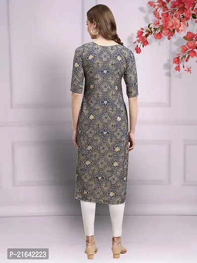 Stylish Crepe Stitched Kurta For Women-thumb3