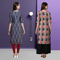 Fancy Crepe Kurtas For Women Pack Of 2-thumb1