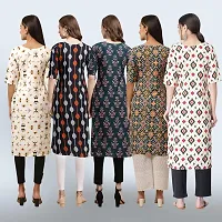 Women Stylish Crepe Printed Staright Kurta-thumb1