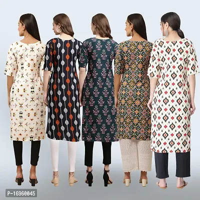 Women Stylish Crepe Printed Staright Kurta-thumb2