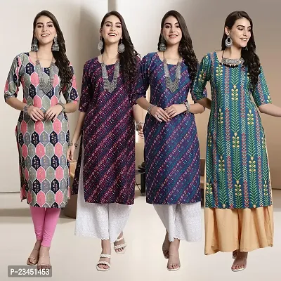 Fancy Crepe Kurtis for Women Pack Of 4