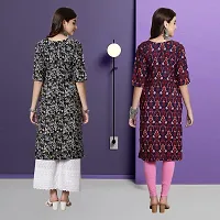 Fancy Crepe Kurtas For Women Pack Of 2-thumb1