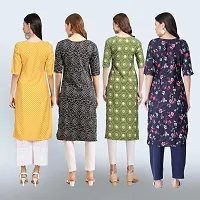 Women Stylish Crepe Straight Kurta-thumb1