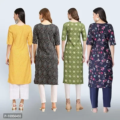 Women Stylish Crepe Straight Kurta-thumb2