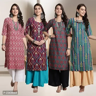 Fancy Crepe Kurtis for Women Pack Of 4