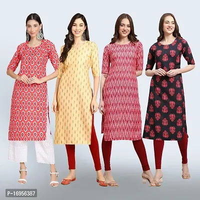 Women Stylish Crepe Straight Kurta