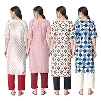 New Crepe Combo Printed Kurtis For Women Pack Of 4-thumb1