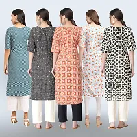 Women Stylish Crepe Printed Staright Kurta-thumb1