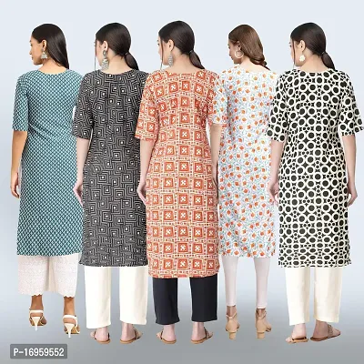 Women Stylish Crepe Printed Staright Kurta-thumb2