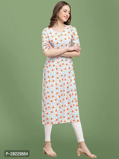 Stylish Crepe Printed Kurti For Women-thumb3