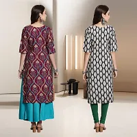 Fancy Rayon Kurtis For Women Pack Of 2-thumb1