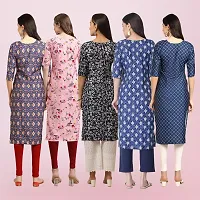 Women Stylish Crepe Printed Straight Kurta-thumb1