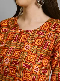 Stylish Multicoloured Crepe Printed Straight kurta With Pant Set For Women-thumb3