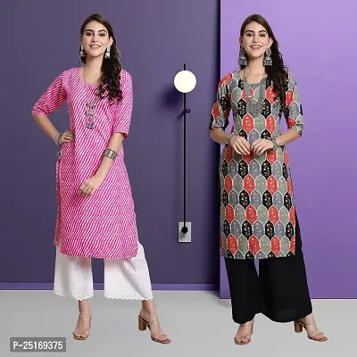 Fancy Crepe Kurtas For Women Pack Of 2