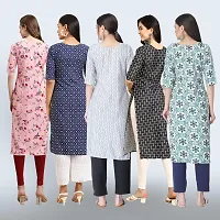 Women Stylish Crepe Printed Staright Kurta-thumb1