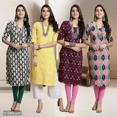 Fancy Crepe Kurtis for Women Pack Of 4