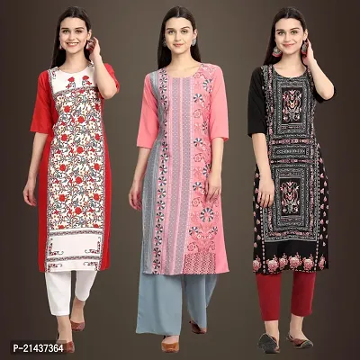 Fancy Crepe Kurtis for Women Pack Of 3