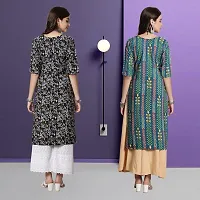 Fancy Crepe Kurtas For Women Pack Of 2-thumb1