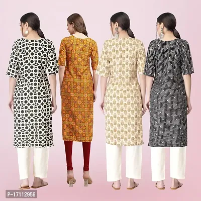 Women Stylish Crepe Printed Straight Kurta-thumb2