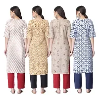 New Crepe Combo Printed Kurtis For Women Pack Of 4-thumb1