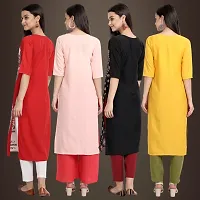 Fancy Crepe Kurtis for Women Pack Of 4-thumb1