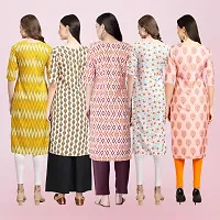 Women Stylish Crepe Printed Straight Kurta-thumb1