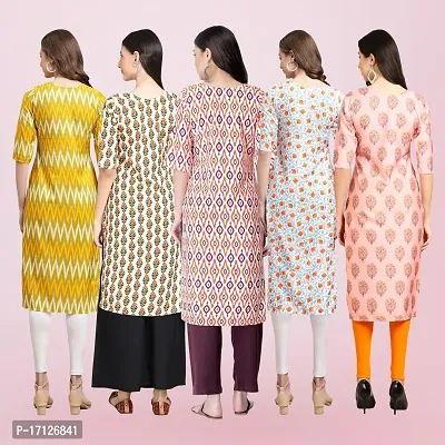 Women Stylish Crepe Printed Straight Kurta-thumb2