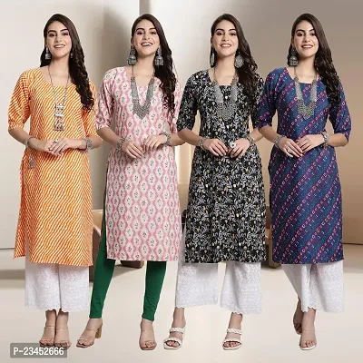 Fancy Crepe Kurtis for Women Pack Of 4