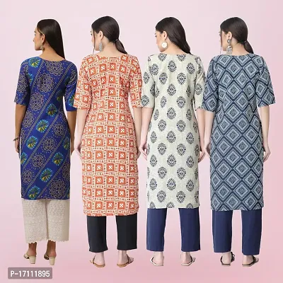 Women Stylish Crepe Printed Straight Kurta-thumb2