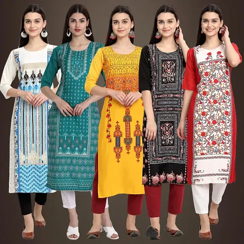 Stylish Fancy Kurtis Pack Of 5