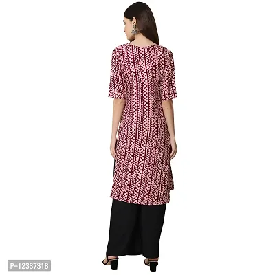 Elite Crepe Printed Straight Stitched Kurta For Women- Pack Of 3-thumb4