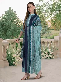 Fancy Cotton Blend Kurta Bottom And Dupatta Set For Women-thumb2