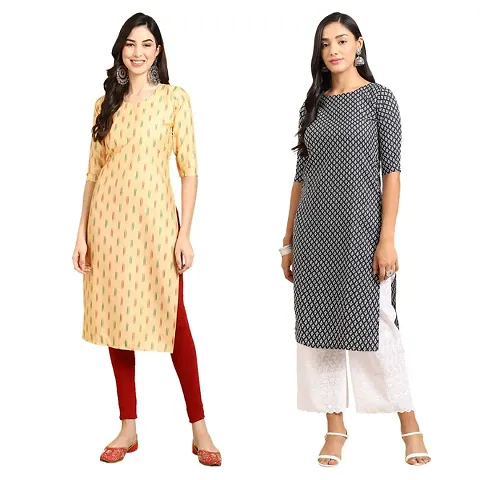 Fancy Combo of 2 Crepe Kurti