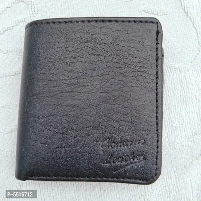 Buy Men Black Solid Leather Wallet Online - 550728 | Louis Philippe