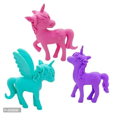 Cute Animal Unicorn Eraser for Kids- Non Toxic Rubber Non-Toxic Eraser  (Set of 1)-thumb0