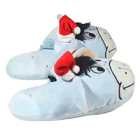 Kids Winnie-the-Pooh Cartoon Winter Slippers for Unisex Child | Cute Cartoon Stylish Design Soft Plush Cotton Slide Fur Warm Flip Flops House Indoor Slipper-thumb1