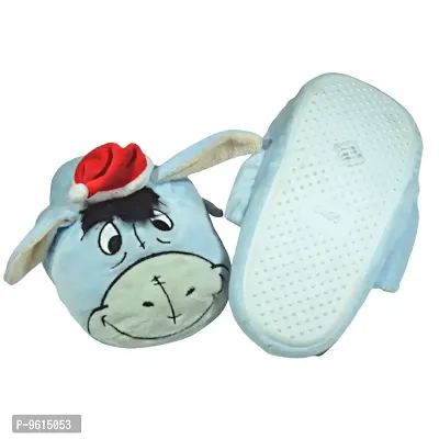 Kids Winnie-the-Pooh Cartoon Winter Slippers for Unisex Child | Cute Cartoon Stylish Design Soft Plush Cotton Slide Fur Warm Flip Flops House Indoor Slipper-thumb3