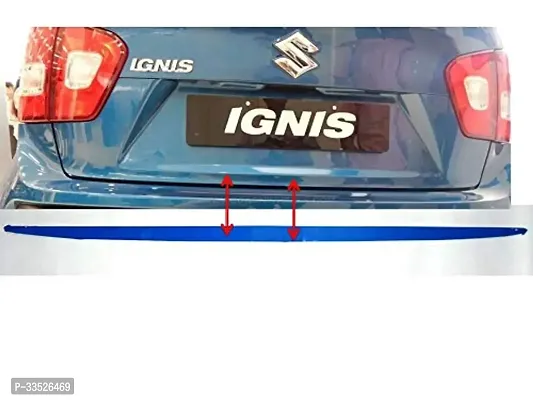 Car Dicky Chrome Garnish for Ignis Silver