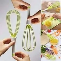 (Pack of 3)Magic Foldable Plastic Whisk Beater Hand Blender-thumb2