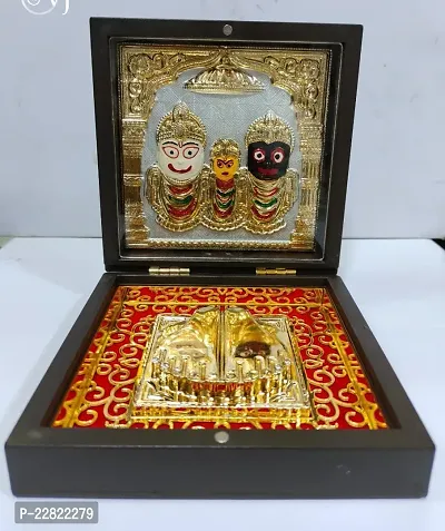 999 Silver Gods  jagannath ji Charan Paduka  Momento with Natural Fragrance-thumb0