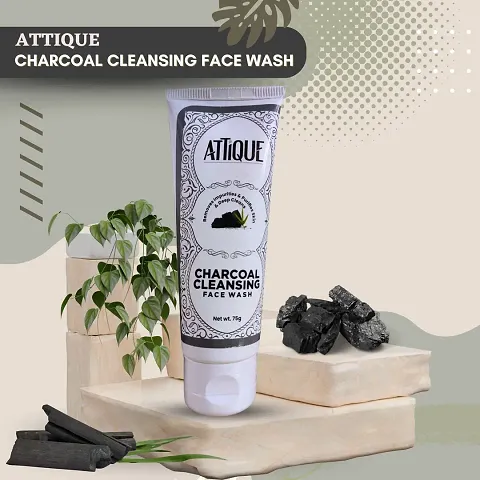 Pack of 2 Amulya Herbs Attique Charcoal Cleansing Face Wash Anti Pollution and Brightening