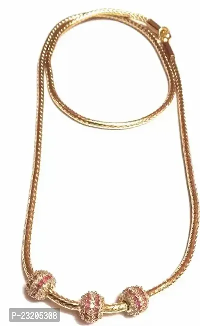 One Gram Gold-Plated Copper Chain for Men and Women