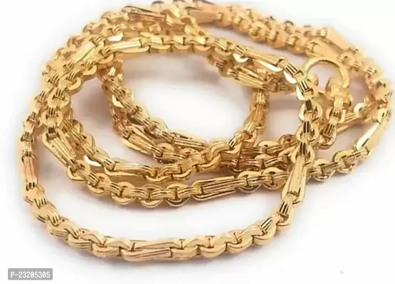 One Gram Gold-Plated Copper Chain for Men and Women-thumb0