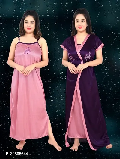 Comfy Satin Night Dress Set