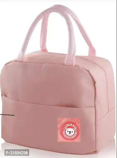 Trendy Linen Lunch Box Carrier Bag-thumb0