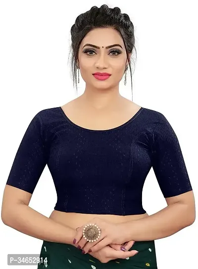 Trendy Cotton Blend Full Stitched Blouse-thumb0