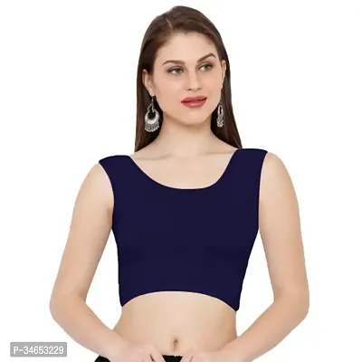 Womens Readymade Round neck Sleeveless Stretchable Blouse