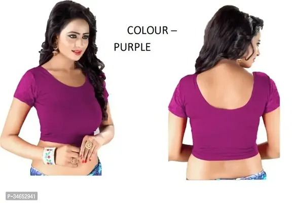 New Cotton Spandex Solid Blouse For Women